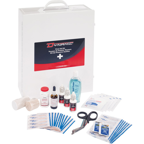 Dynamic General-Purpose Industrial First Aid Kit, Class 1 Medical Device, Metal B Oxymax Inc