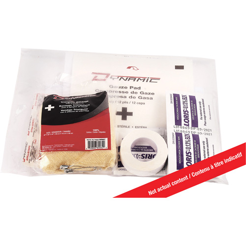 Dynamic First Aid Kit Refill, Meets CSA Z1220-17 Type 2 Low-Risk Environment, Small (2-25 Workers), Class 1 Oxymax Inc