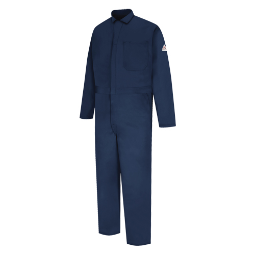 ISO 11611 Flame-Resistant Welding Coveralls, Size 48, Navy Blue Oxymax Inc