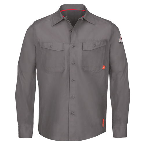Chemises de travail IQ Endurance pour hommes, Petit, Gris Oxymax Inc