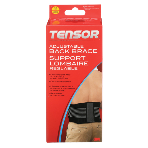 Tensor Adjustable Back Brace, Elastic, One Size Oxymax Inc