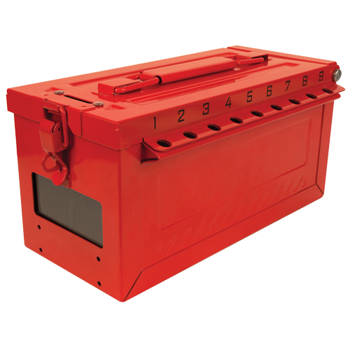 Small Group Lock Box, Red Oxymax Inc