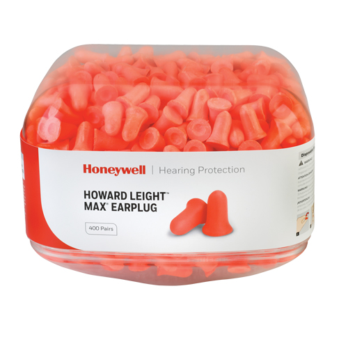 Howard Leight Maximum Earplugs, Bulk - Canister Oxymax Inc