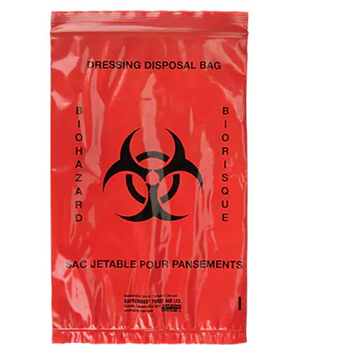 Dynamic Hazardous Waste Bags, Bio-Hazard, 9" L x 6" W, 2.0 mils Oxymax Inc