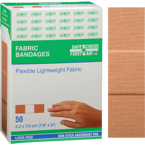 Bandages, Rectangular/Square, 3", Fabric, Non-Sterile Oxymax Inc