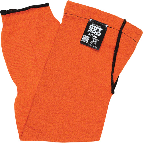 Memphis&reg; Sleeves With Thumb Hole, Kevlar&reg;, 18", ASTM ANSI Level A5, Orange Oxymax Inc
