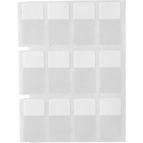 Core Series Self-Laminating Wire & Cable Labels, Vinyl, 0.5" L x 0.75" H, Clear Oxymax Inc