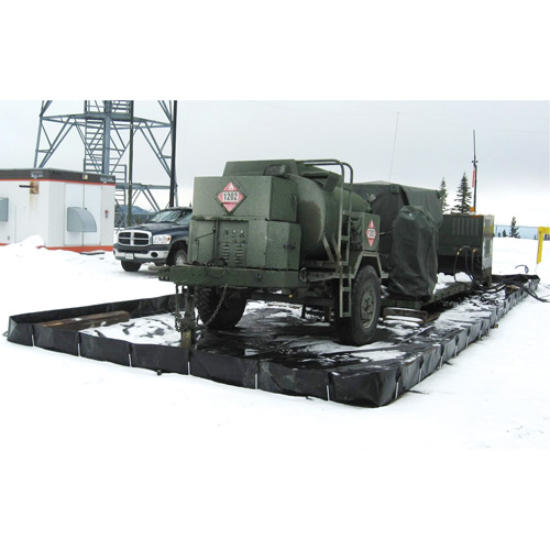 Barres L-Rod Insta-Berm, Capacit&eacute; 1122 gal. US, 10' la x 15' lo x 12" h, Support en L Oxymax Inc