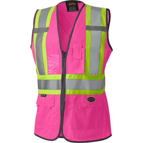 139PK Women's Safety Vest, Pink, X-Small, Polyester Oxymax Inc
