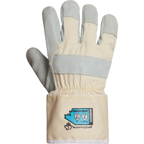 Endura&reg; Cut-Resistant Gloves, Small, Split Leather Palm Oxymax Inc