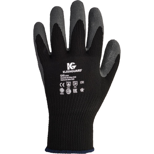 KleenGuard G40 Multi-Purpose Gloves, 7/Small, Rubber Latex Coating, 10 Gauge, Polyester/Cotton Shell Oxymax Inc