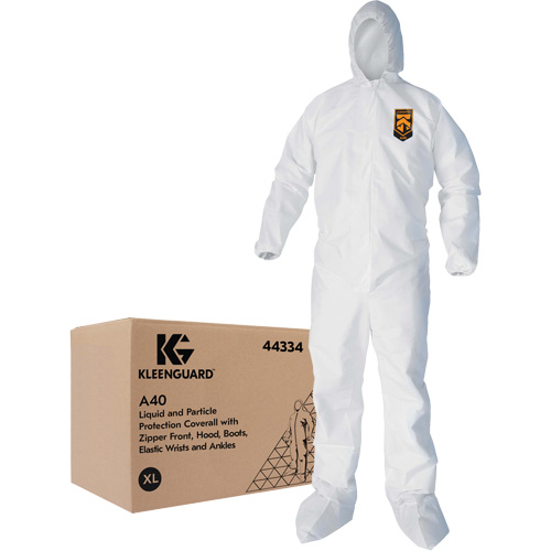 Combinaisons Kleenguard A40, T-Grand, Blanc, Microporeux Oxymax Inc