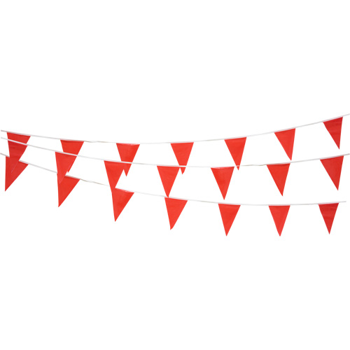 Cordon de fanions, 60' lo, Rouge Oxymax Inc