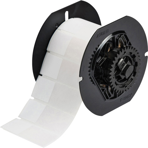 &eacute;tiquette autoplastifi&eacute;es pour fils et c&acirc;bles, Vinyle, 1" lo x 2,6" h, Incolore/blanc Oxymax Inc