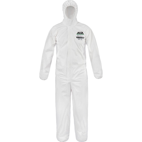 MicroMax&reg; NS Coveralls, Small, White, Microporous Oxymax Inc
