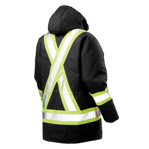 Parka de s&eacute;curit&eacute;, Noir, Grand Oxymax Inc