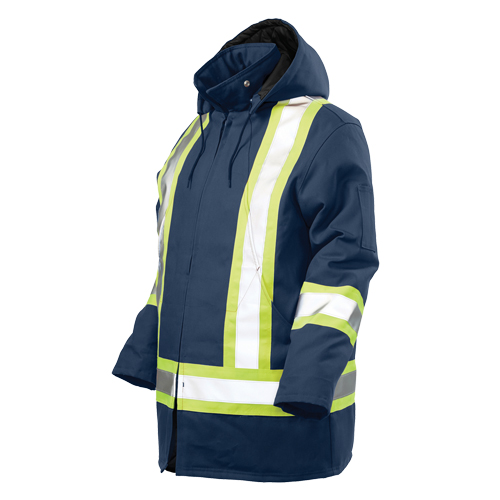 Safety Parka, Navy Blue, Large Oxymax Inc