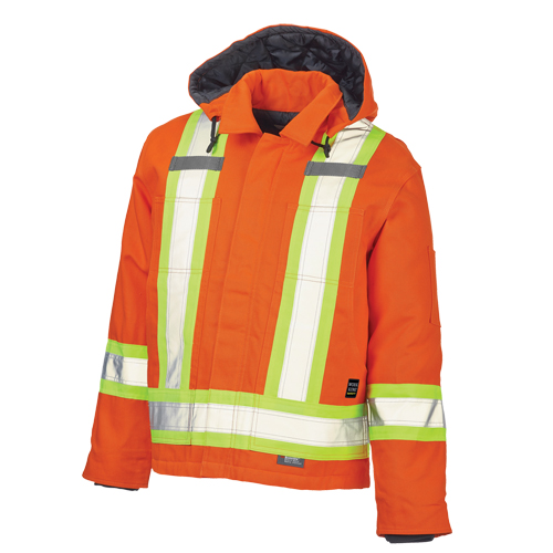 Safety Jacket, High Visibility Orange, X-Large Oxymax Inc
