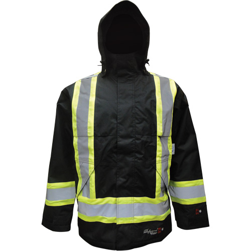 Manteau isol&eacute;, Polyester/Polyur&eacute;thane, Noir, Petit Oxymax Inc