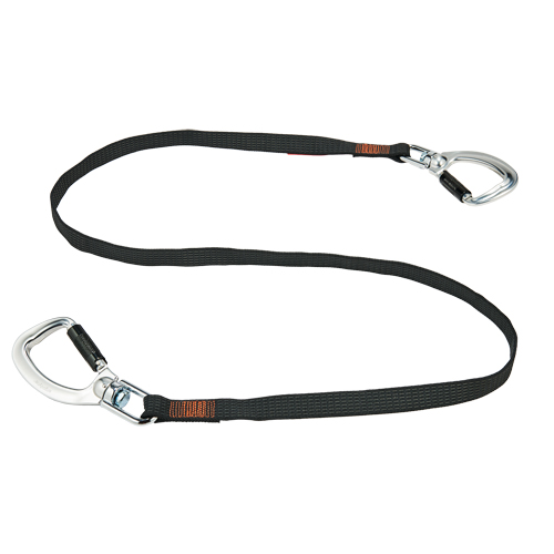 Squids&reg; 3139  Double-Locking Tool Lanyard with Swivel, Fixed Length, Dual Carabiner Oxymax Inc
