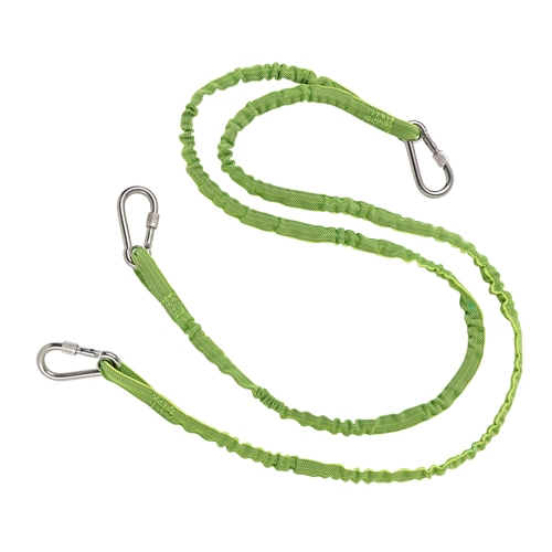 Squids&reg; 3311 Twin Leg Tool Lanyard, Bungee, Triple Carabiner Oxymax Inc
