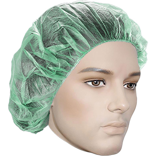Bonnets bouffants, Polypropyl&egrave;ne, 21", Vert Oxymax Inc