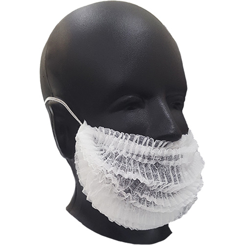 Beard Covers, Polypropylene, White Oxymax Inc