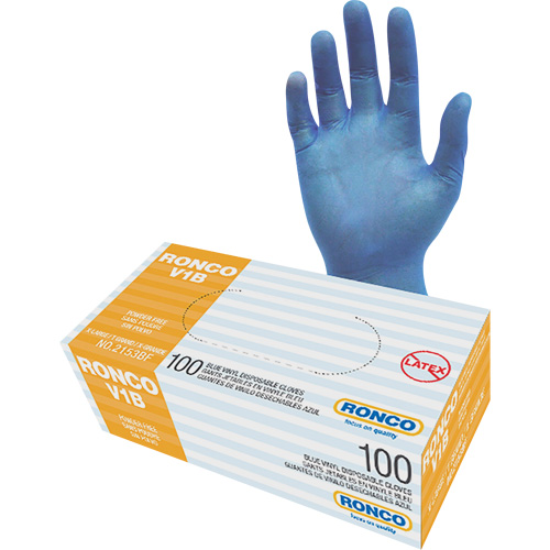 Gants jetables, T-Grand, Vinyle, 3 mils, Sans poudre, Transparent Oxymax Inc
