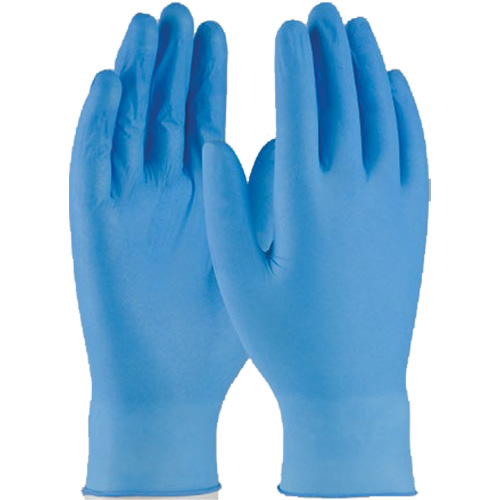 Disposable Gloves, 2X-Large, Nitrile, 4-mil, Powder-Free, Blue Oxymax Inc