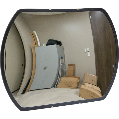Miroir convexe rectangulaire/rond avec support, 24" h x 36" la, Int&eacute;rieur/Ext&eacute;rieur Oxymax Inc