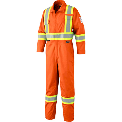7702 Combinaison de s&eacute;curit&eacute; haute visibilit&eacute; ignifuge, Taille 36, Orange Oxymax Inc