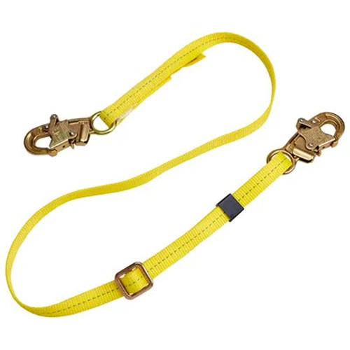 Longe de positionnement r&eacute;glable &agrave; sangle, 1 branches, 4', Classe CSA B, Polyester Oxymax Inc