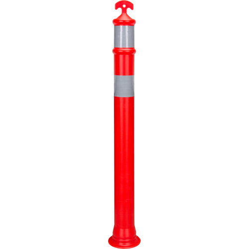 Poteau d&eacute;lin&eacute;ateur &agrave; visibilit&eacute; &eacute;lev&eacute;e &agrave; dessus en T, 42" h, Orange Oxymax Inc