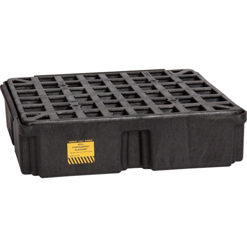 Modular Spill Platform, 15 US gal. Spill Capacity, 26" x 26.25" x 6.5" Oxymax Inc