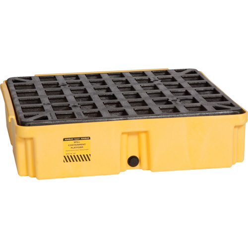 Modular Spill Platform, 15 US gal. Spill Capacity, 26" x 26.25" x 6.5" Oxymax Inc