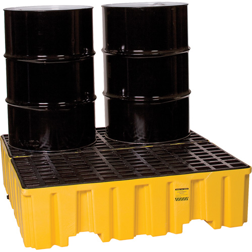 Palette de confinement des d&eacute;versements, Capacit&eacute; de d&eacute;versement 132 gal. US, 51" x 52,5" x 13,75" Oxymax Inc