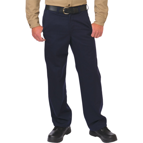 Pantalon de travail de protection contre l'arc &eacute;lectrique, 28, x 32, Bleu marin, 12,4 cal/cm2 Oxymax Inc