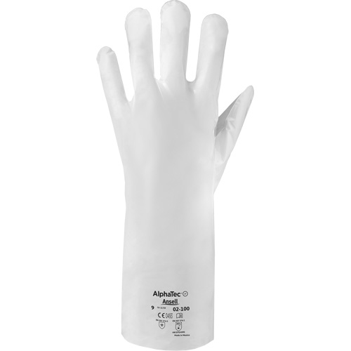 ALPHATEC&reg; 02-100 Chemical-Resistant Gloves, Size 6, 15" L, HPPE, 2.4-mil Oxymax Inc