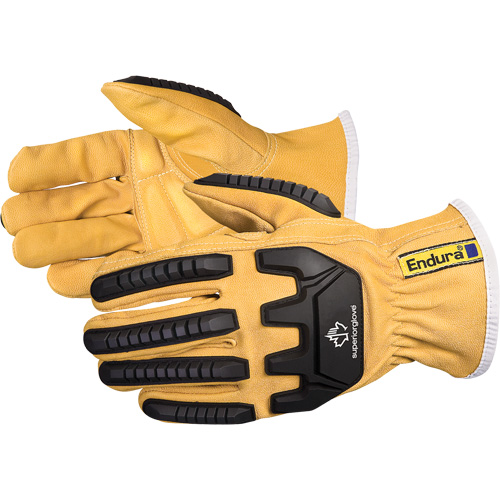 Endura&reg; Anti-Impact Driver's Gloves, Small, Grain Goatskin Palm Oxymax Inc