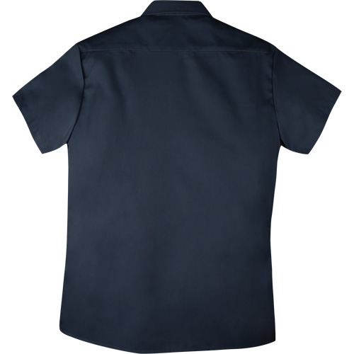 Chemise de travail &agrave; manches courtes en tissu crois&eacute;, Hommes, 4T-Grand, Bleu marine Oxymax Inc