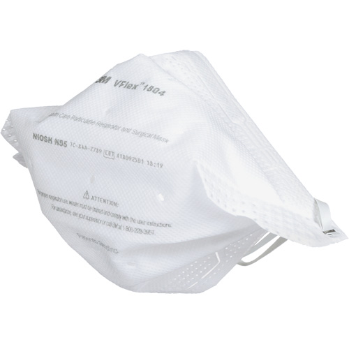 Respirateur et masque chirurgical VFlex contre les particules en sant&eacute;, N95, Certifi&eacute; NIOSH Oxymax Inc