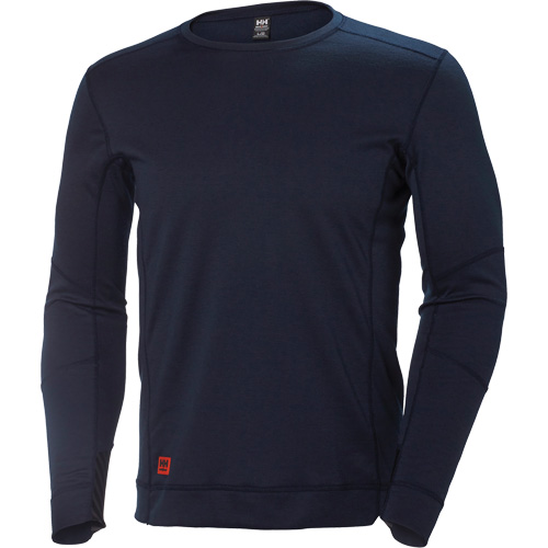 Lifa&reg; Max Moisture-Wicking Crewneck Undershirt, Men's, X-Small, Navy Blue Oxymax Inc