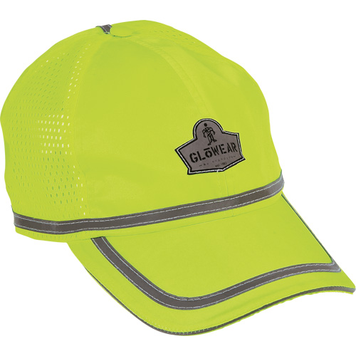 GloWear&reg; 8930 High Visibility Baseball Cap, High Visibility Lime-Yellow, Polyester Oxymax Inc