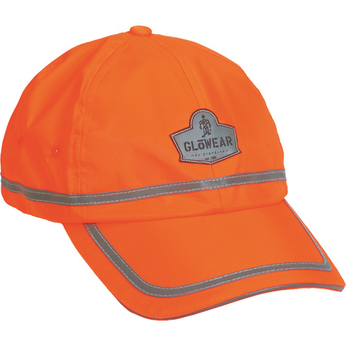 GloWear&reg; 8930 High Visibility Baseball Cap, High Visibility Orange, Polyester Oxymax Inc