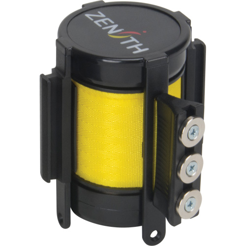 Magnetic Tape Cassette for Build-Your-Own Crowd Control Barrier, 12', Yellow Tape Oxymax Inc