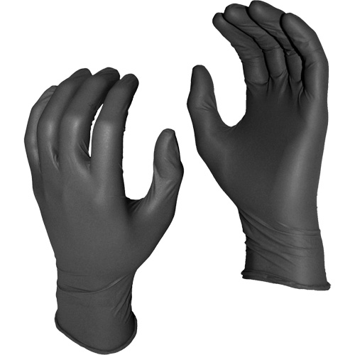 Gants jetables Grease Monkey, 2T-Grand, Nitrile, 5 mils, Sans poudre, Noir Oxymax Inc