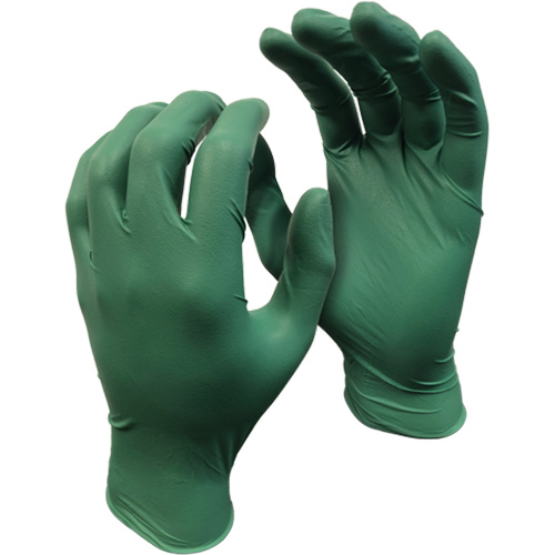 5559PF Green Monkey Gloves, Small, Nitrile, 4-mil, Powder-Free, Green Oxymax Inc