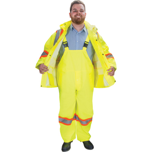 RZ1000 Rain Suit, Polyester, Small, High Visibility Lime-Yellow Oxymax Inc
