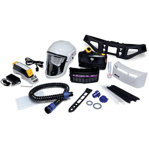 Versaflo Powered Air Purifying Respirator Painter's Kit, Headcover & Faceshield, Lithium-Ion Battery Oxymax Inc