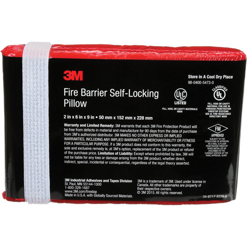 Fire Barrier Self-Locking Pillow Oxymax Inc